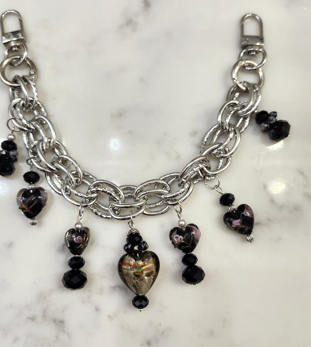 Murano Glass Bag Chain